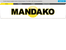Tablet Screenshot of mandako.com